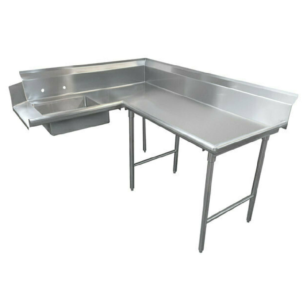 Klinger's Trading DTS-3064R Soiled Dishtable Corner Design 59" Machine To Corner