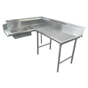 Klinger's Trading DTS-3064R Soiled Dishtable Corner Design 59" Machine To Corner