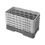 Cambro 17HS958416 Camrack® Glass Rack With (5) Soft Gray Extenders Half Size