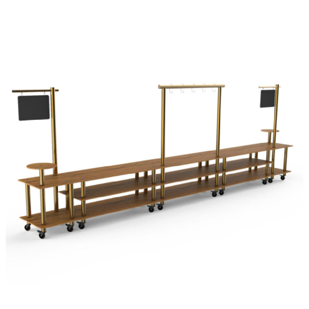 Steelite MGCMLB23BBXW - Taco Bar Station, 558.5" X 38.0" X 96.0", Modular