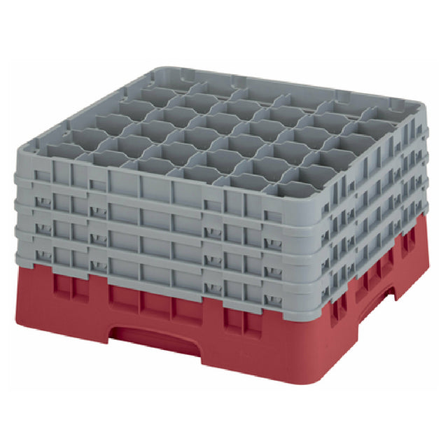 Cambro 36S900416 Camrack® Glass Rack With (4) Soft Gray Extenders Full Size