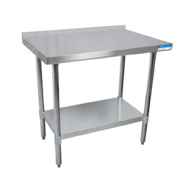 BK Resources VTTR-1830 Work Table 30"W X 18"D 18/430 Stainless Steel Top