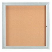 Aarco DCC3636RI Aluminum Bulletin Board 36"W X 36"H Enclosed