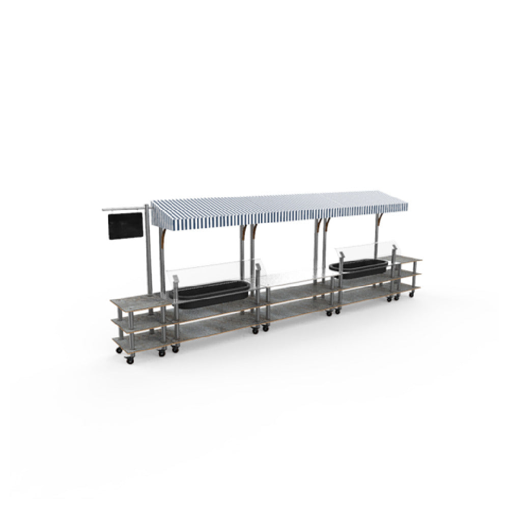 Steelite MGCMLA08GSWW Market Station Mixed Materials (minimum = Case Quantity 1 Per Case) (repack Item)