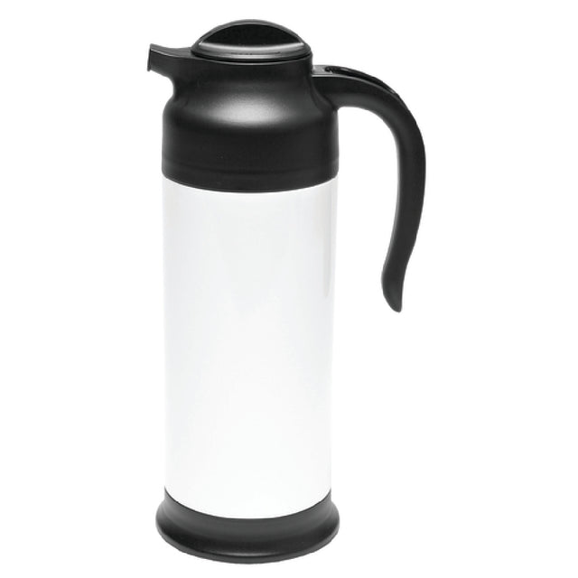 Service Ideas FS10WH SteelVac™ Creamer 1 Liter (33.8 Oz.) 4" X 6" X 11-1/4"
