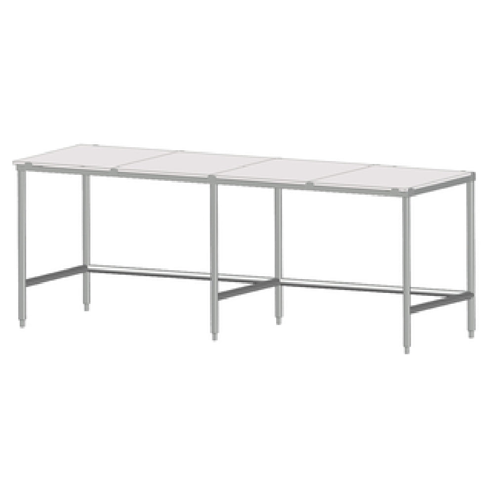 SPG 7MCT-30 - Universal Stainless Work Table, 84"W X 30"D, 5/8" Poly Top