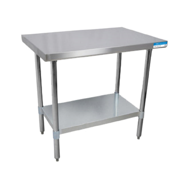 BK Resources VTT-6024 Work Table 60"W X 24"D 18/430 Stainless Steel Top