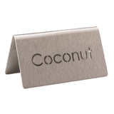 Service Ideas 1C-BF-COCONUT-MOD Service Ideas Laser Cut ID Tent Table Tent Coconut