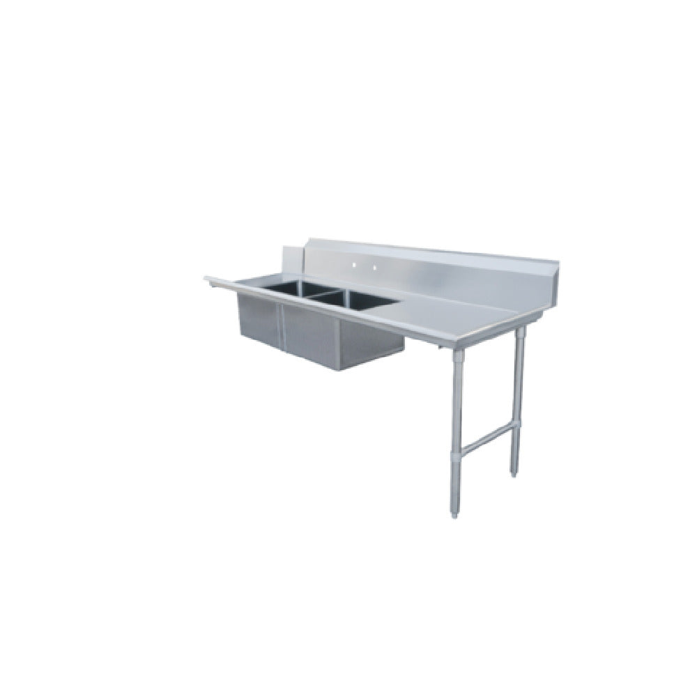 Omcan 48488 (48488) Soiled Dishtable Straight Design 84"W X 30"D X 44"H