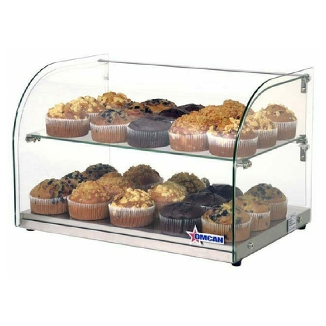 Omcan 44372 (44372) Display Case Countertop Curved Front Glass