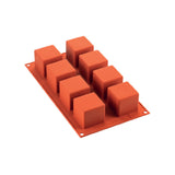 Louis Tellier SF104 SiliconFlex Baking Mold (6) Cube Compartment 1.96"H