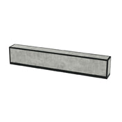 Bon Chef NX-1-BAR-B-C Nexus Bartop 70.75" X 8" X 8" Concrete Laminate With Black Anodized Aluminum Frame