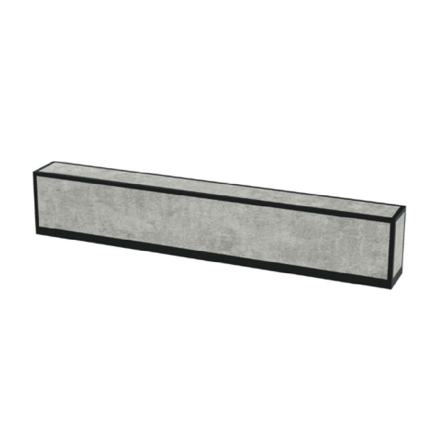 Bon Chef NX-1-BAR-B-C Nexus Bartop 70.75" X 8" X 8" Concrete Laminate With Black Anodized Aluminum Frame