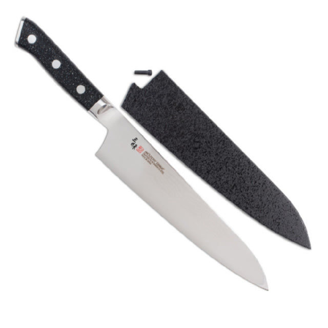 JB Prince Z303 Zanmai Pro Damascus Gyuto SE 8.2-in With Black Lacquer Saya Cover