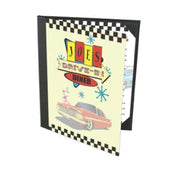 Menu Solutions PR60C Menu Cover Holds 8-1/2" X 11" Inserts Quad Panel Booklet With 6 Views