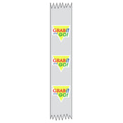 Hubert 67339 - Merchandising Food Tape, "Grab It And Go", 1" X 500' Roll