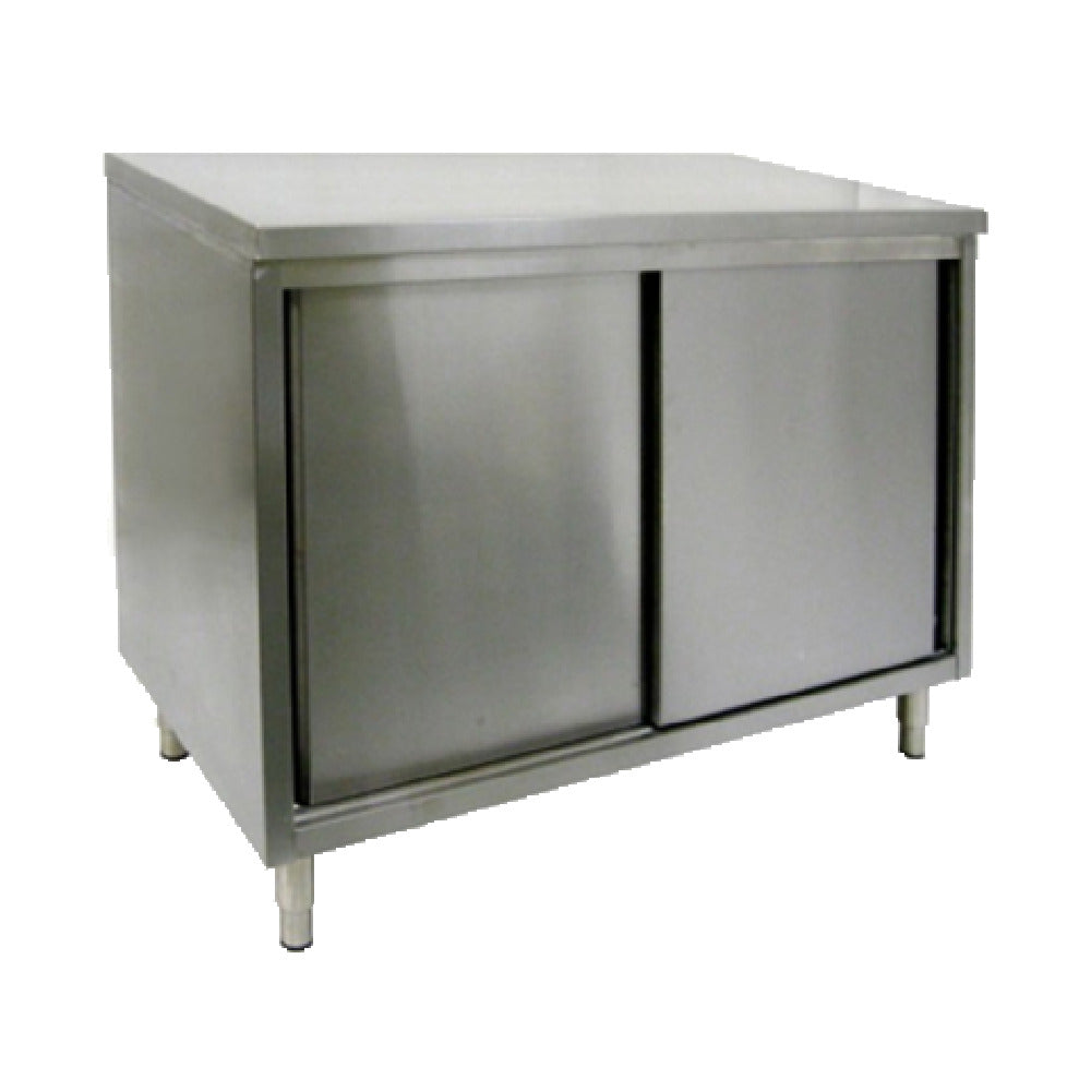 GSW USA CTD-3060S Work Table Cabinet Base With Sliding Doors 60"W X 30"D X 35"H