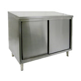 GSW USA CTD-3060S Work Table Cabinet Base With Sliding Doors 60"W X 30"D X 35"H
