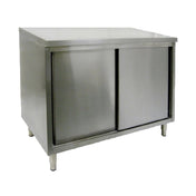 GSW USA CTD-3048S Work Table Cabinet Base With Sliding Doors 48"W X 30"D X 35"H