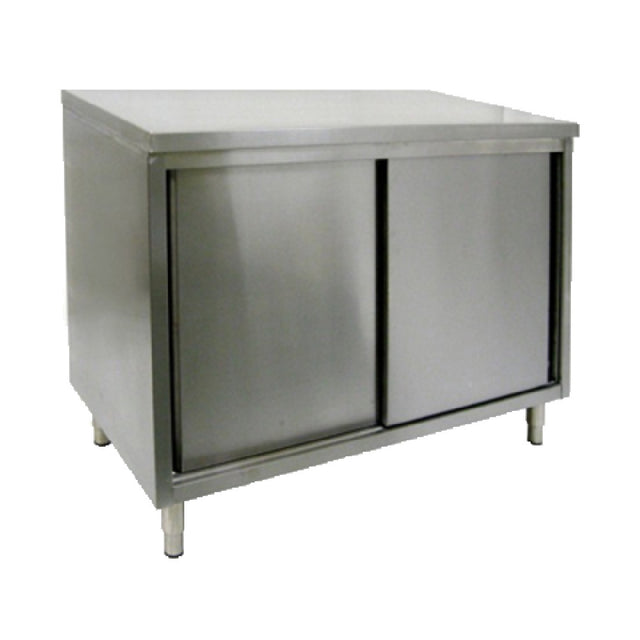 GSW USA CTD-3048S Work Table Cabinet Base With Sliding Doors 48"W X 30"D X 35"H