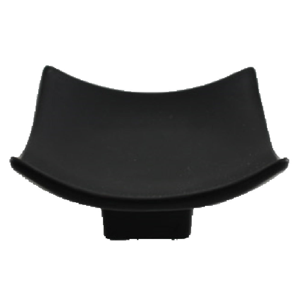 Vertex China AV-4AD-BK Appetizer Dish 3-1/2" X 3-1/2" X 1-11/16"H Square