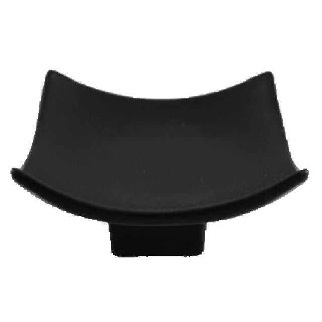 Vertex China AV-4AD-BK Appetizer Dish 3-1/2" X 3-1/2" X 1-11/16"H Square