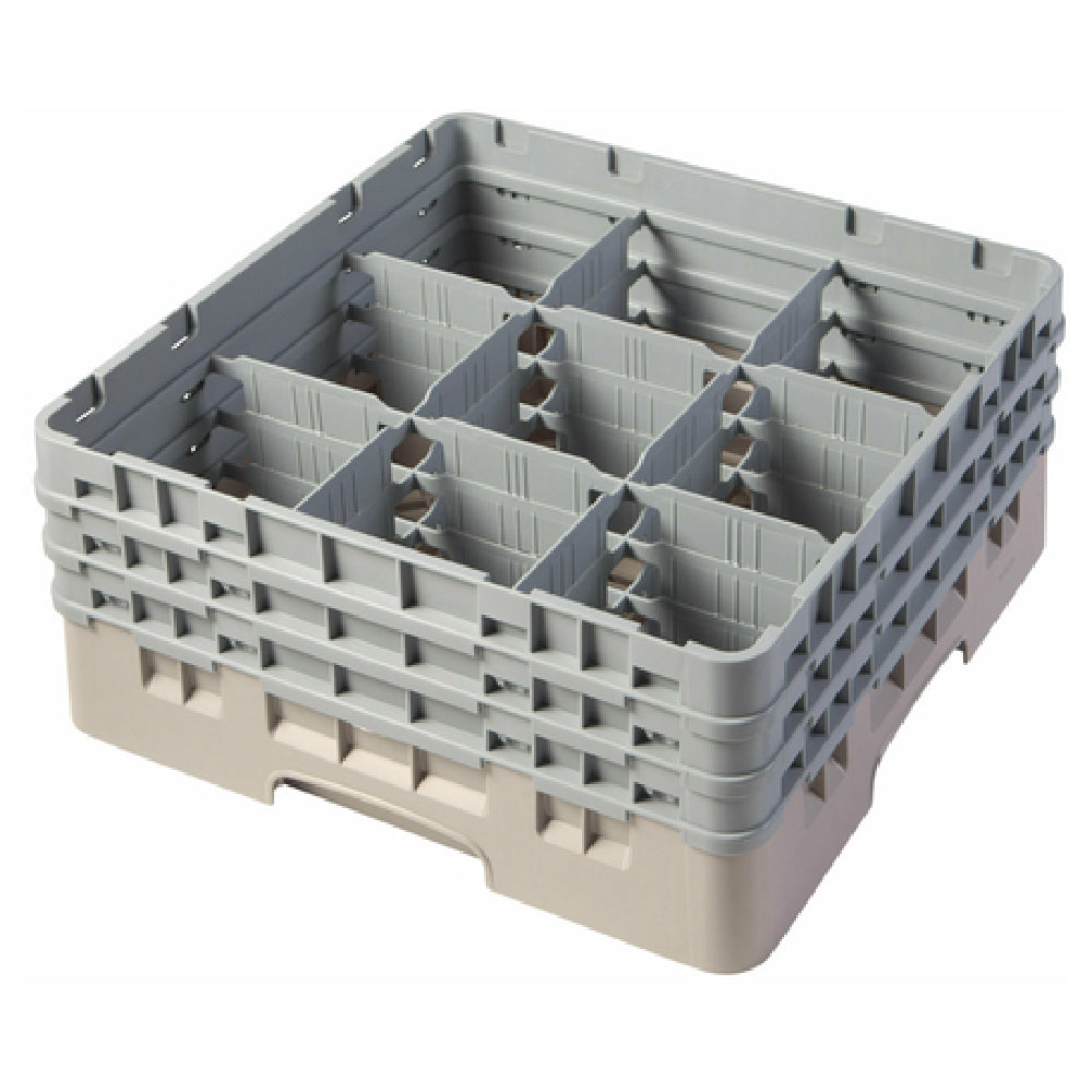 Cambro 9S638184 Camrack® Glass Rack With (3) Soft Gray Extenders Full Size
