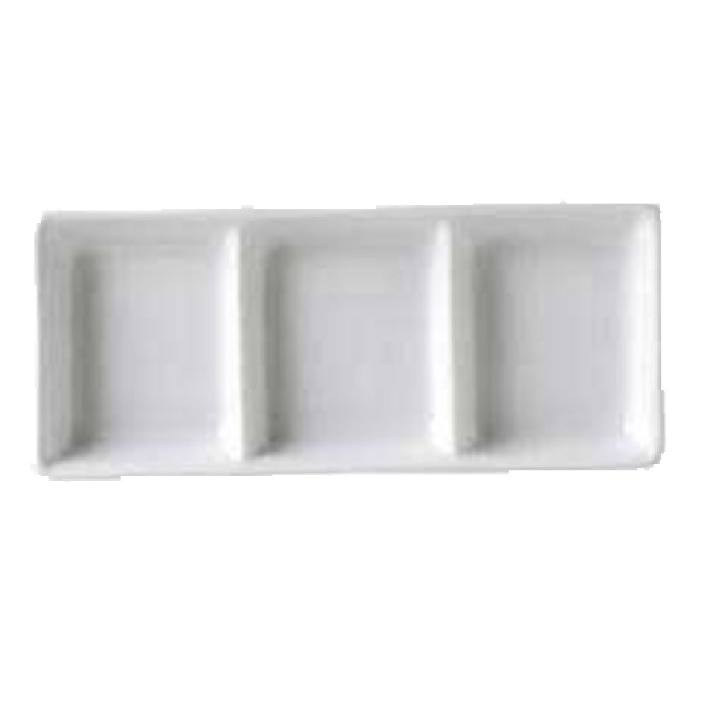 Vertex China AV-D3 Sauce Dish 3-compartment 2 Oz. Per Well