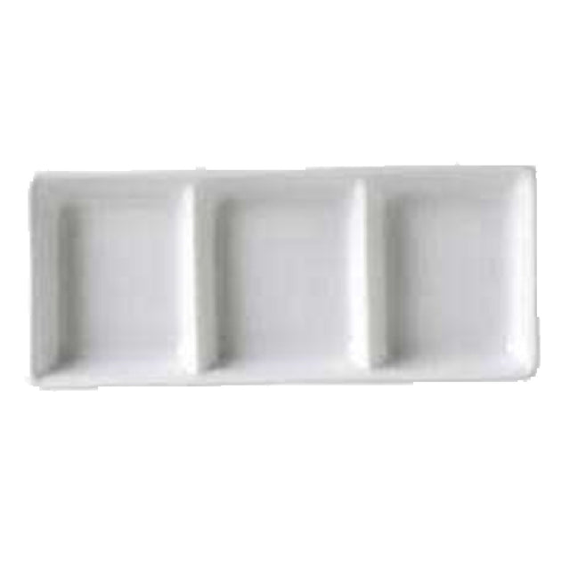Vertex China AV-D3 Sauce Dish 3-compartment 2 Oz. Per Well