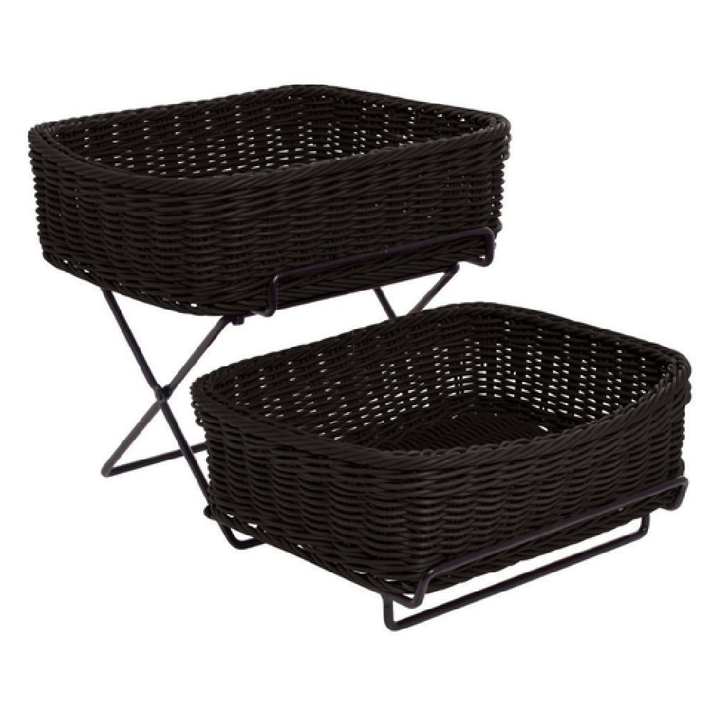 Hubert 19774 - Basket Display Stand, 2-tier, 13" X 18" X 11-1/4"H Overall