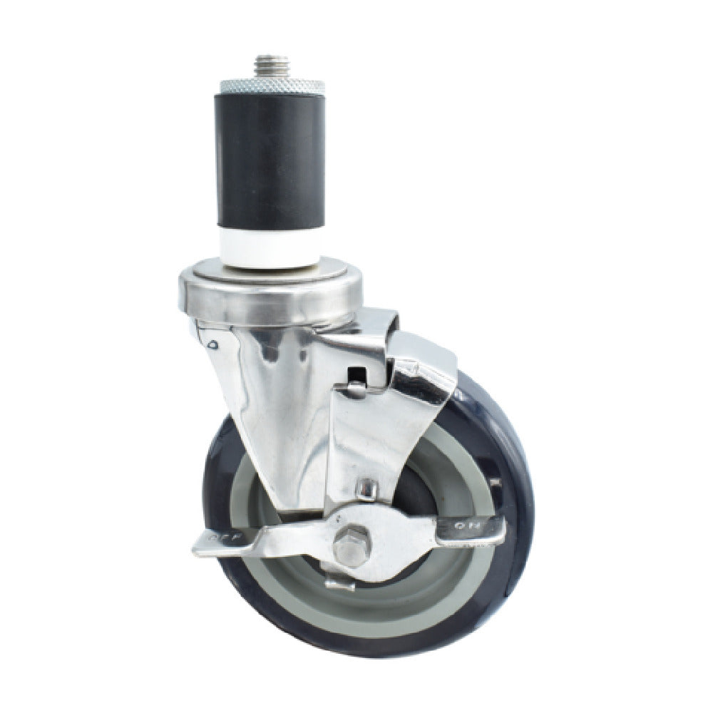BK Resources 5SS-3RA-PLY-TLB - Swivel Caster, 1-1/2" Expanding Stem, 5" Polyurethane Wheel