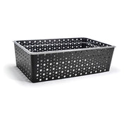 FOH BHO070BKI20 Full Size Dots Housing/Pan Set Deep Matte Black Includes One BHO065BKI20 Full Size Dots Housing Deep Matte Black