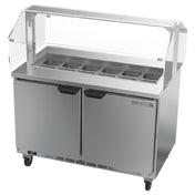 Beverage Air SPE48HC-12-SNZ Sandwich Top Refrigerated Counter With Sneezeguard