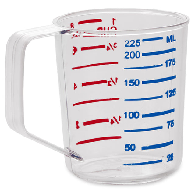 Rubbermaid FG321000CLR Bouncer® Measuring Cup 1 Cup 40°F/-40°C To 212° F/100°C Temperature Range