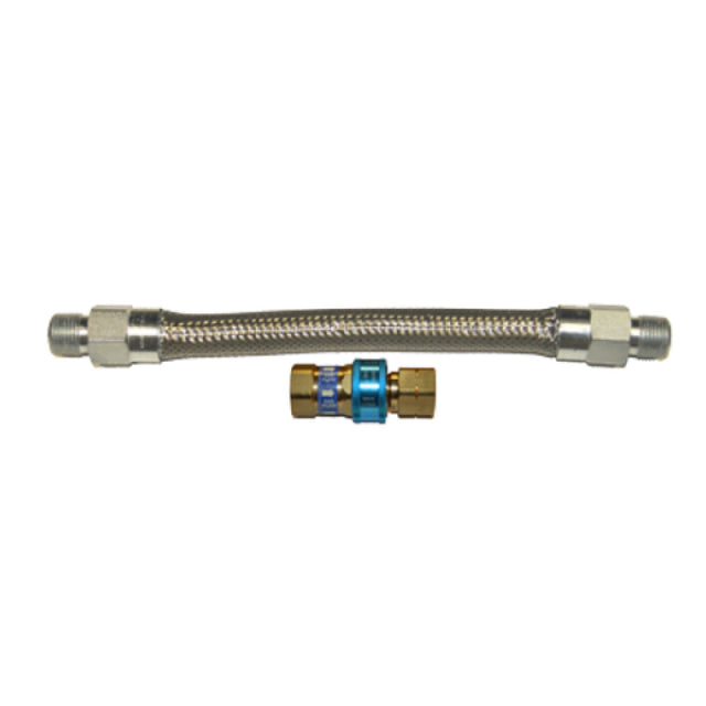 Dormont 16100BQ60 Dormont Braided Gas Connector Hose Assembly 1" Inside Dia. 60" Long Covered With Stainless Steel Braid