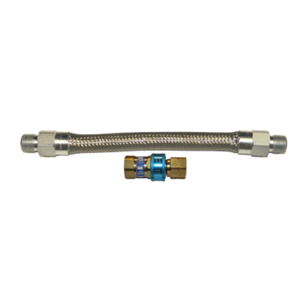 Dormont 16100BQ72 Dormont Braided Gas Connector Hose Assembly 1" Inside Dia. 72" Long Covered With Stainless Steel Braid