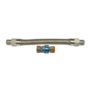 Dormont 16100BQ72 Dormont Braided Gas Connector Hose Assembly 1" Inside Dia. 72" Long Covered With Stainless Steel Braid