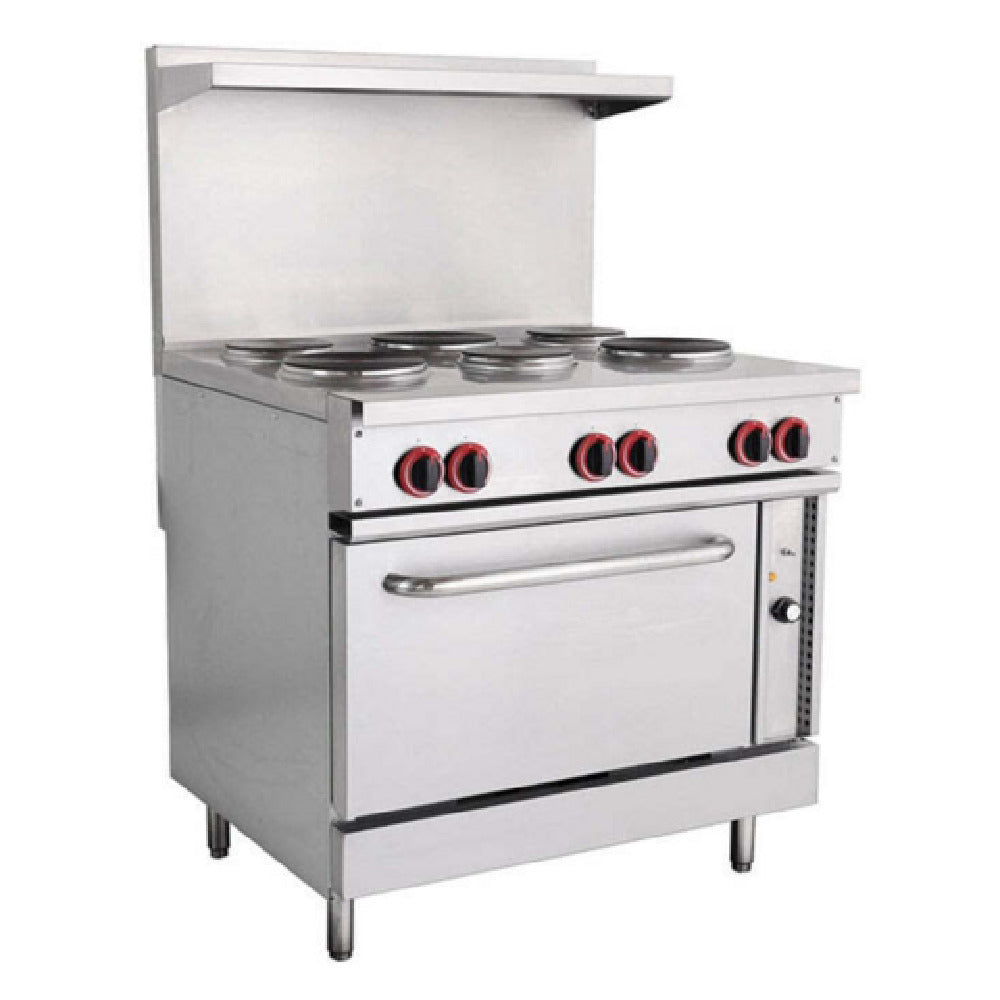 USR Brands ER36-208 Cookline Electric Range 36"W X 31.5"D X 56.5"H (6) Burners
