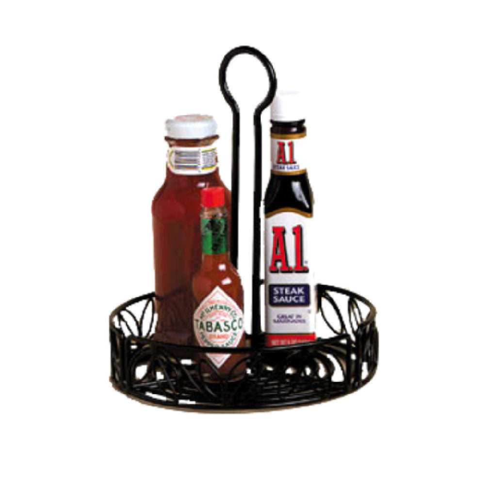 American Metalcraft LDCC18 Ironworks™ Condiment Rack 7-3/4" Dia. X 9"H Round