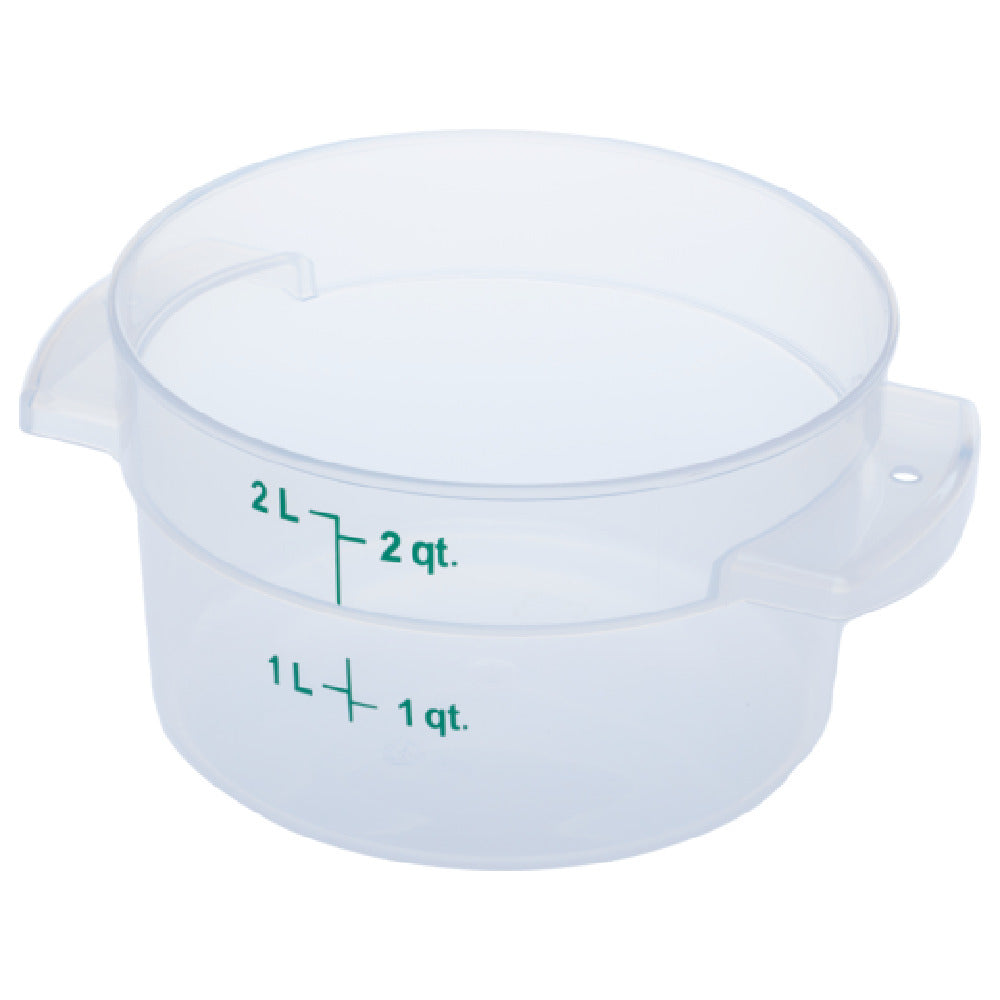 Carlisle 1096330 Carlisle StorPlus™ Food Storage Container 2 Qt. Round