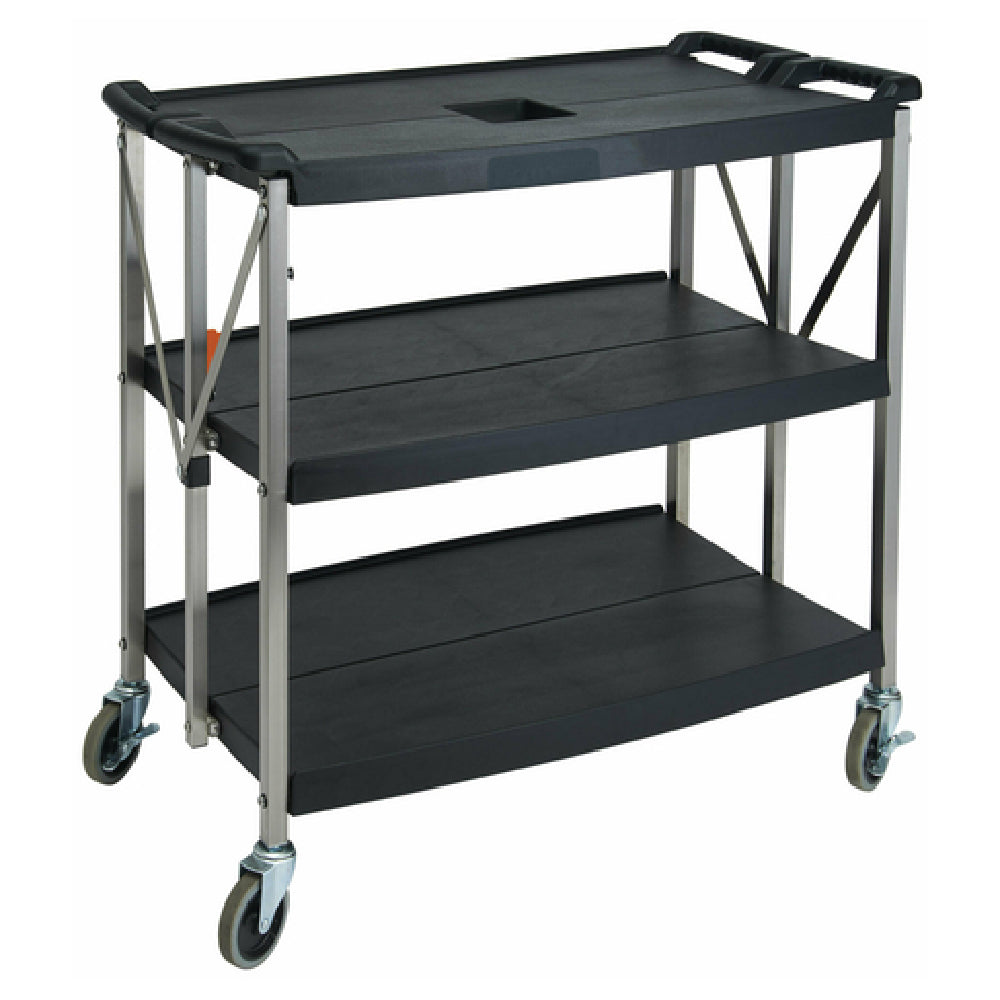 Winco UCF-3820K Folding Utility Cart 3-tier 38-3/4”W X 20-3/4”D X 36”H