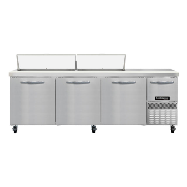 Continental Refrigerator RA93SN18 Refrigerated Base Shallow Depth Sandwich Unit