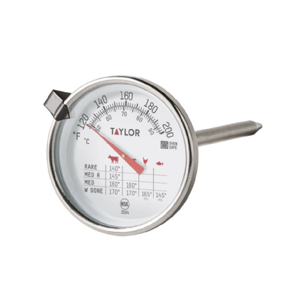 Royal TAY 3504 - Meat Thermometer, 2" Dial, 4-1/2" Stainless Steel Stem