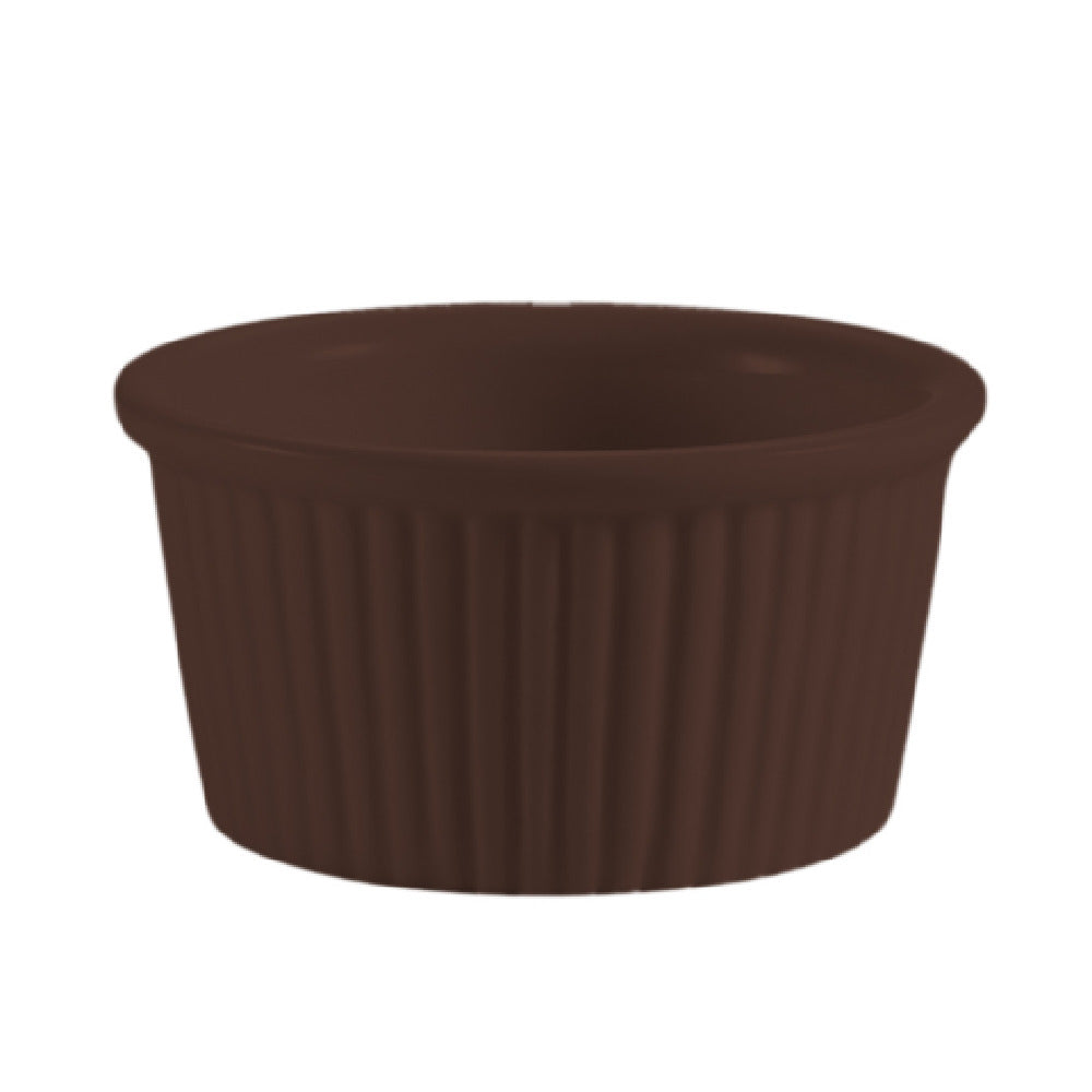 CAC China RKF-6-BWN RKF Ramekin 6 Oz. 3-1/2" Dia. X 1-3/4"H