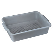 Winco PLP-5G Bus Box 21-1/4"L X 15-3/8"W X 4-7/8"H Perforated