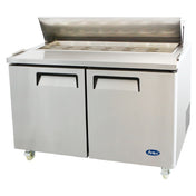 Atosa MSF8303GR Atosa Sandwich/Salad Top Refrigerator Two-section 60-1/5"W X 30"D X 41-3/8"H