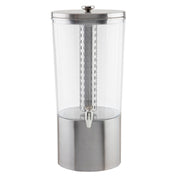 TableCraft Products 10451 - Upscale Beverage Dispenser, 4-1/2" Gallon, Stainless Steel With Nickel Plated ABS Faucet