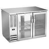 Beverage Air BB48HC-1-FG-PT-S - Refrigerated Pass-Thru Back Bar Open Food Rated Refrigerator