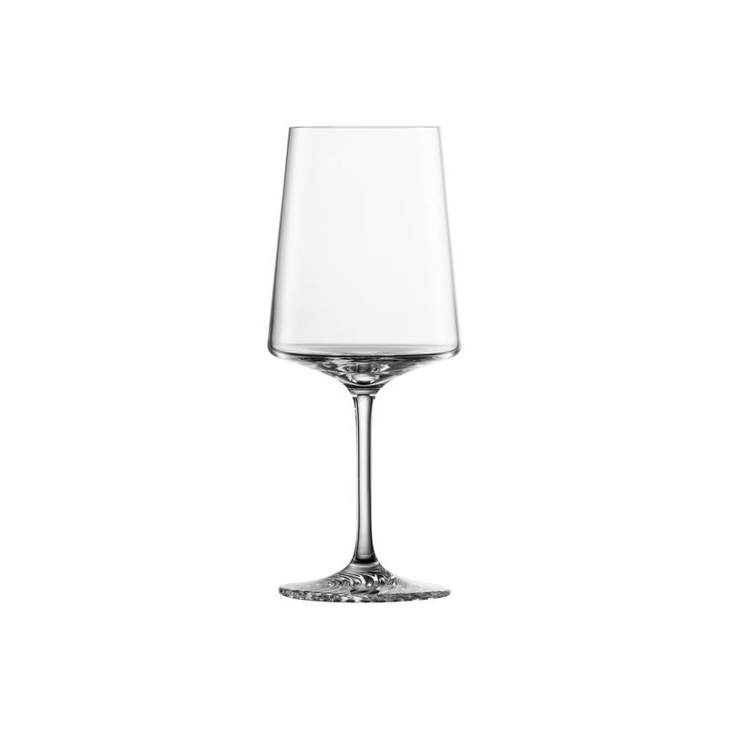 A clear, empty martini glass with a tall, slender stem and wide, flat base. Made from durable Tritan crystal glass, its straight-sided bowl tapers slightly toward the rim. The glass is centered on a plain white background without shadows or reflections.