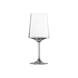 A clear, empty martini glass with a tall, slender stem and wide, flat base. Made from durable Tritan crystal glass, its straight-sided bowl tapers slightly toward the rim. The glass is centered on a plain white background without shadows or reflections.